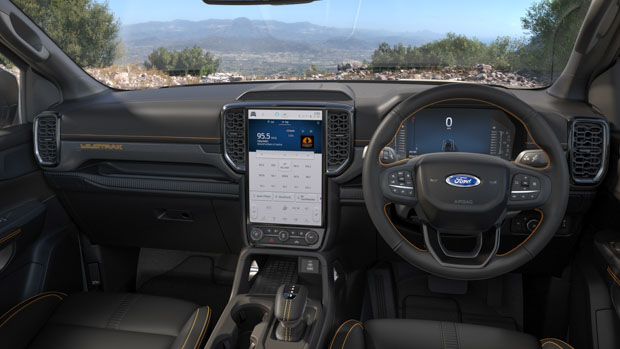 Ford Ranger 2022 Wildtrak black interior