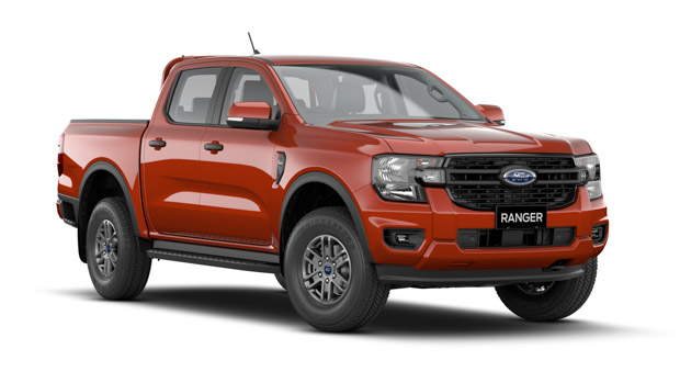 Ford Ranger 2022 XLS red front end