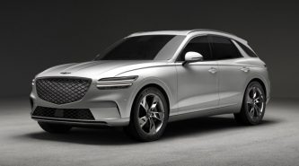 Electric Genesis GV70 2022: full EV revealed with dual-motor AWD, 350kW charging