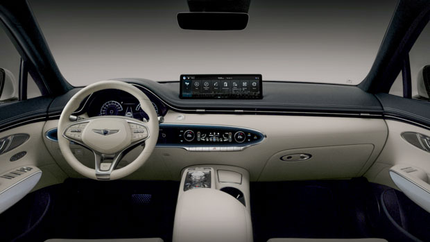 Genesis Electrified GV70 2022 white interior