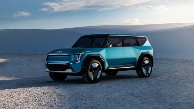 Kia Concept EV9 2022 front 3/4