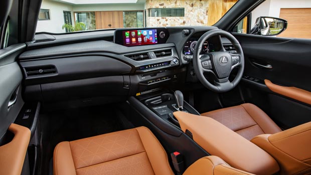 Lexus UX 300e 2022 Sports Luxury ochre interior