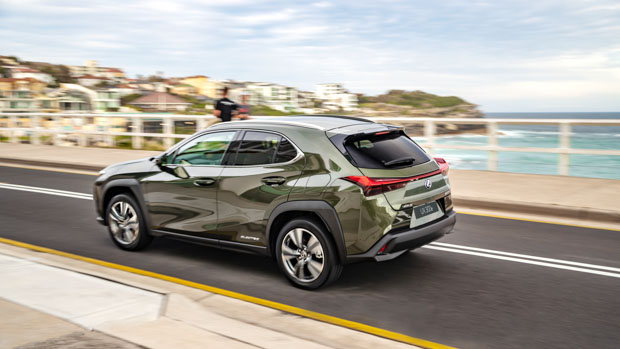 Lexus UX 300e 2022 Sports Luxury khaki metal rear end