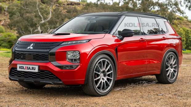 Mitsubishi Outlander Evo render 2022 front