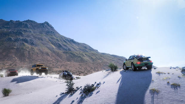 Horizon 5 winter mountain Porsche