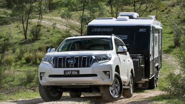 Toyota Prado 2021 towing caravan
