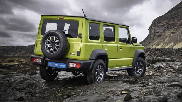 Suzuki Jimny Long five door render rear