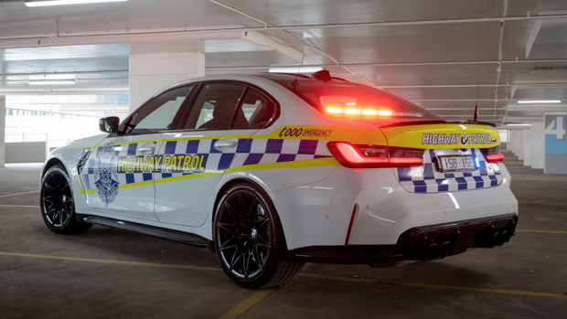 BMW M3 Comp 2021 rear 3/4