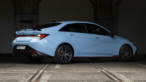 Hyundai i30 Sedan N 2022 rear 3/4