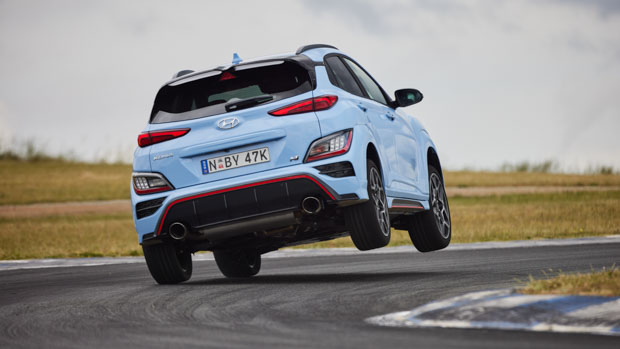 Hyundai Kona N 2022 blue leap