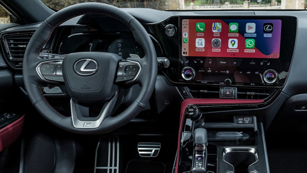 Lexus NX 2022 red leather interior