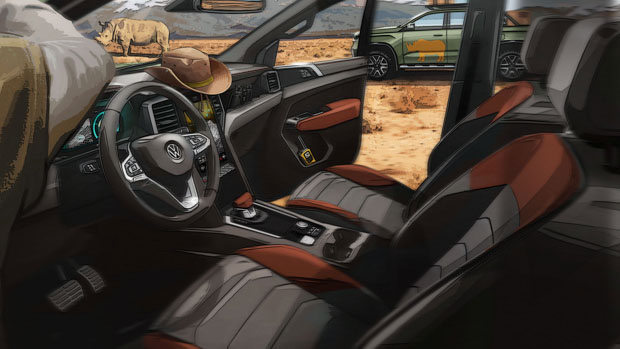 Volkswagen Amarok 2023 interior sketch