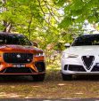 Jaguar F-Shuffle SVR vs Alfa Romeo Stelvio Quadrifoglio 2022 comparison