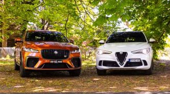 Jaguar F-Pace SVR vs Alfa Romeo Stelvio Quadrifoglio 2022 comparison