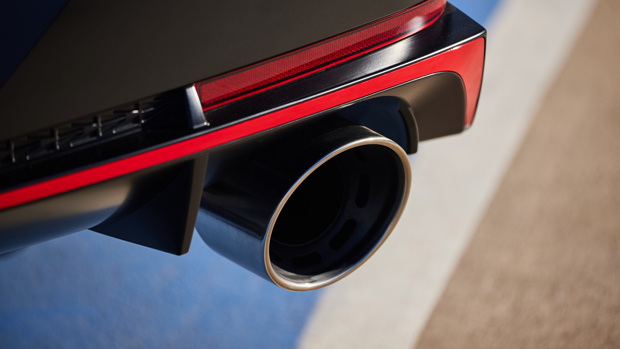 2021 Hyundai i30 Sedan N blue sedan exterior exhaust tips