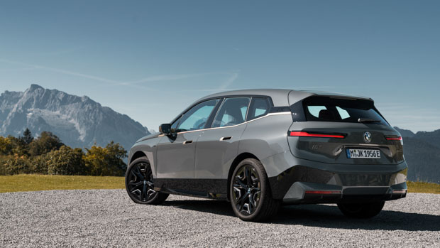 BMW iX M60 2022 rear 3/4