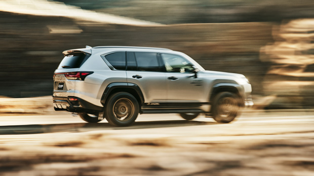 Lexus LX 600 Offroad special rear 3/4 driving