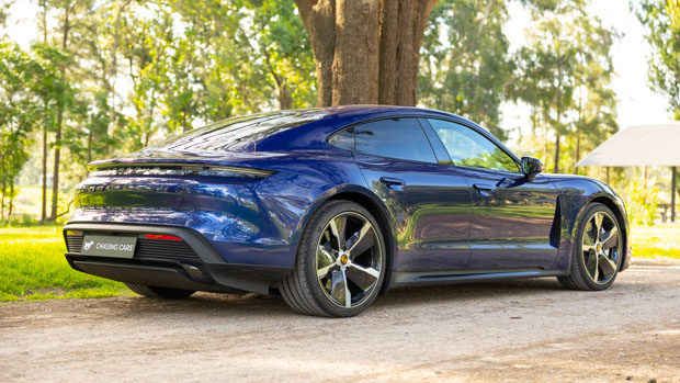 Porsche Taycan 2022 rear 3/4