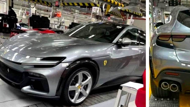 Ferrari Purosangue SUV in factory