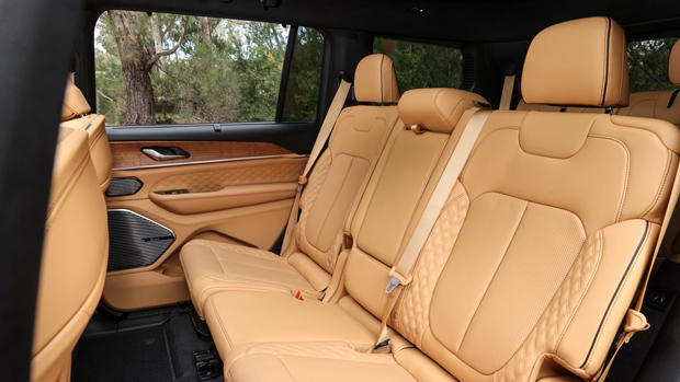 2022 Jeep Grand Cherokee Summit Reserve SUV silver - rear seats