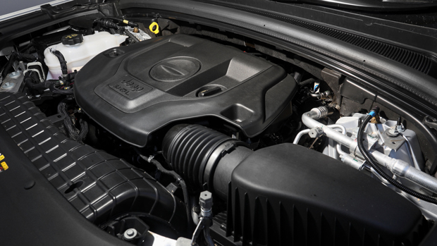 2022 Jeep Grand Cherokee Summit Reserve SUV silver - engine bay