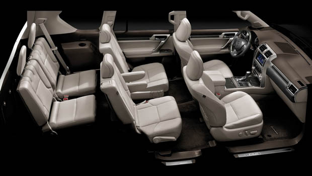 Lexus GX six seater captains chairs