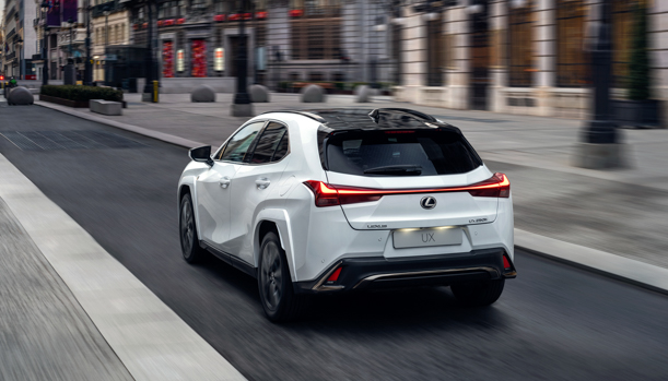 Lexus UX 2023 rear 3/4