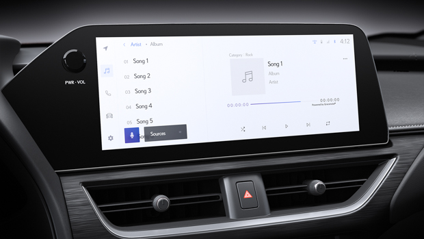 Lexus UX 2023 screen