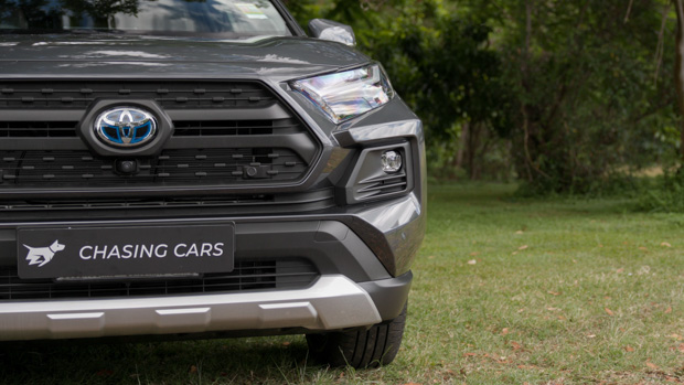 Toyota RAV4 Edge Hybrid SUV grey - headlights