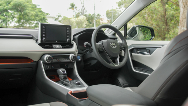 Toyota RAV4 Edge Hybrid SUV grey interior - driving position