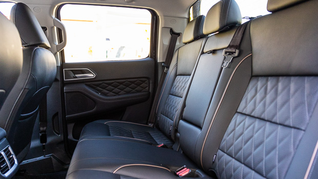 GWM ute 2021 rear seat