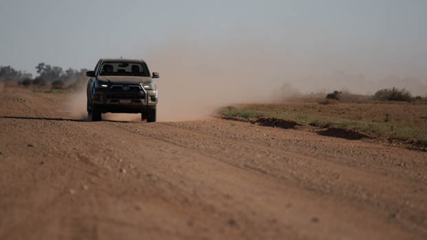Toyota Hilux Rogue dirt road driving