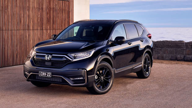 Honda CR-V Black Edition front 3/4 view