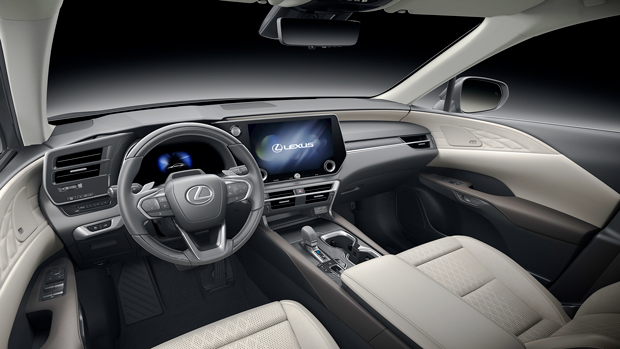 2022 Lexus RX 450h SUV silver - interior front cabin