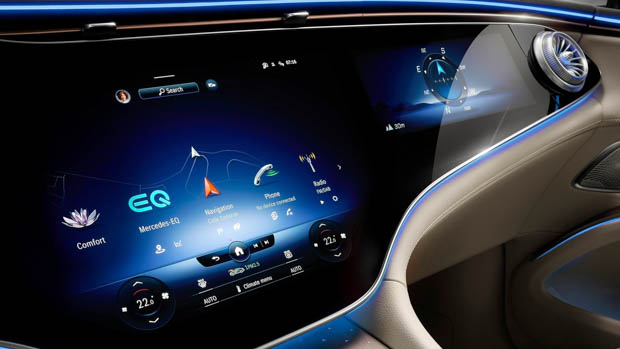 Mercedes-Benz EQS SUV Hyperscreen