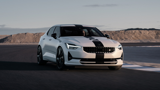 Polestar 2 2022 BST Edition 270 front 3/4 track