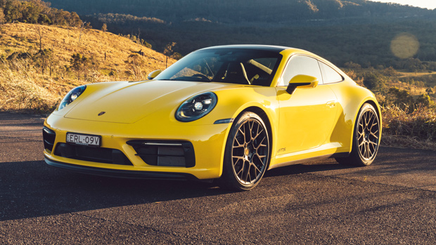 2022-Porsche-911-GTS-coupe-yellow---front-3-4-static-image
