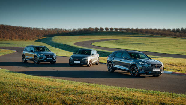 2022 Cupra range at the track