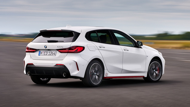 BMW 128ti 2021 rear 3/4 driving 2