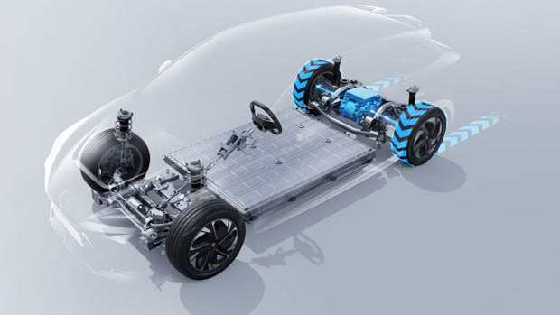 MG MG4 EV driven wheel demo