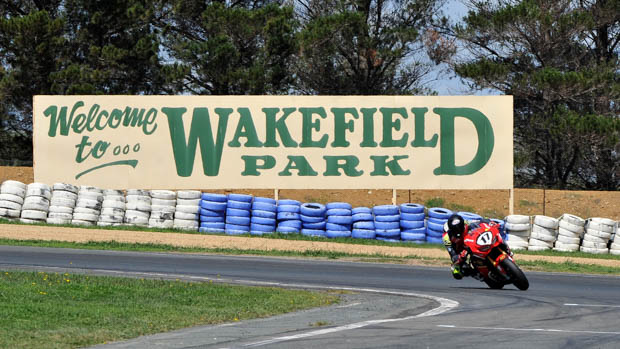 Wakefield Park Raceway track sign