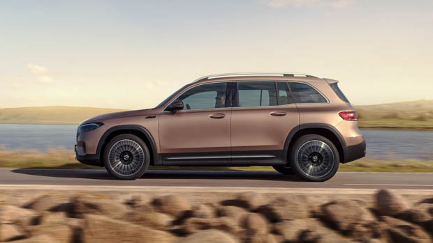 Mercedes-Benz EQB 2022 side driving shot