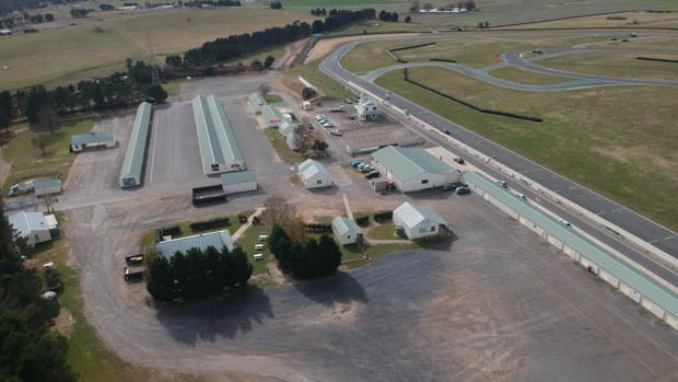 Wakefield Park Raceway drone buildings