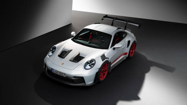 Porsche 911 GT3 RS 2022 top down front