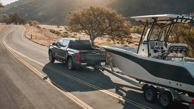 Toyota Tundra 2023 towing boat
