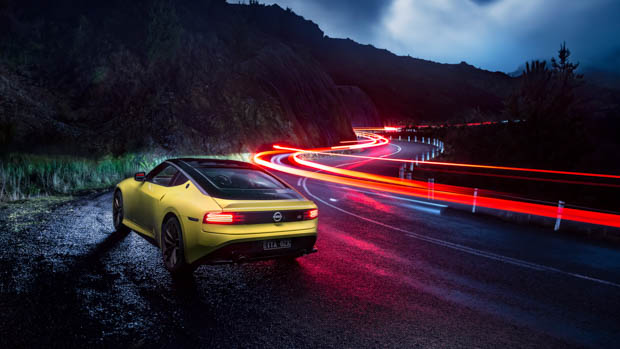 Nissan Z Tasmania blur lights