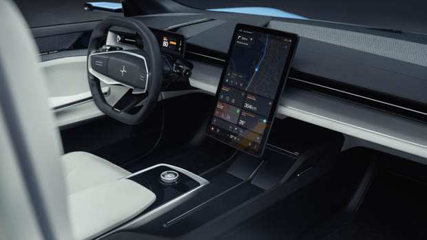 Polestar 6 roadster interior shot