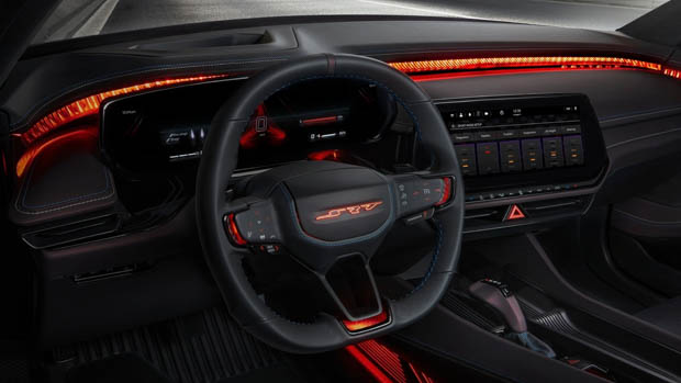 Dodge Charger Daytona EV light up wheel