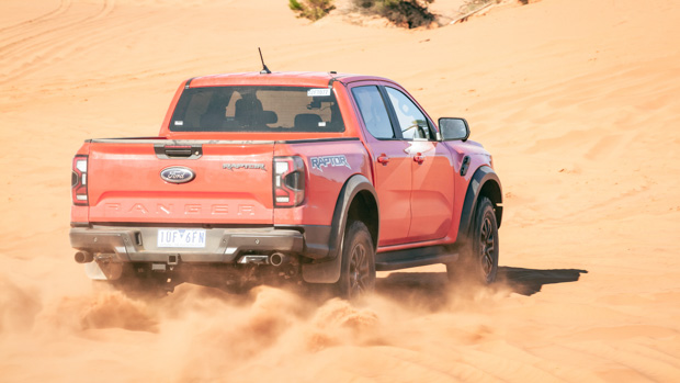 Ford Ranger Raptor 2023 code orange rear end