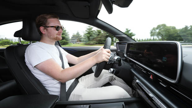 Hyundai Ioniq 6 prototype TB driving side
